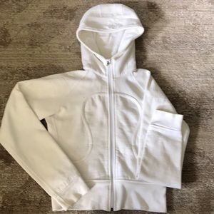 Lululemon White scuba sweater